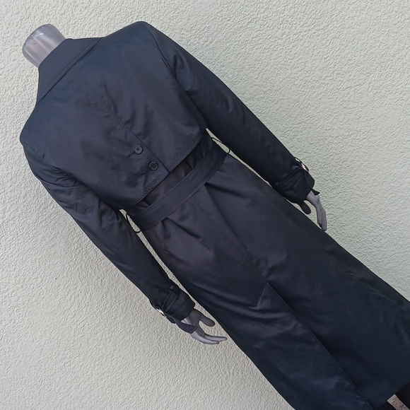 LIZ CLAIBORNE PETITES (UKRAINE) VINTAGE DOUBLE-BREASTED TRENCH COAT (LADIES) - Picture 12 of 17